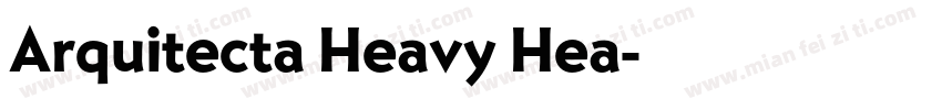 Arquitecta Heavy Hea字体转换